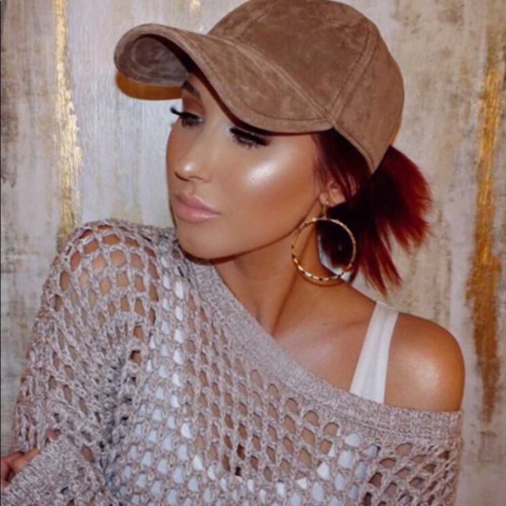 Jaclyn Hill open knit sweater